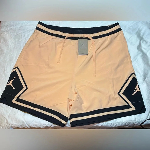 NEW NIKE Air JORDAN Dri-Fit Woven Diamond Shorts Orange Men’s XXL FB7580-734 NWT